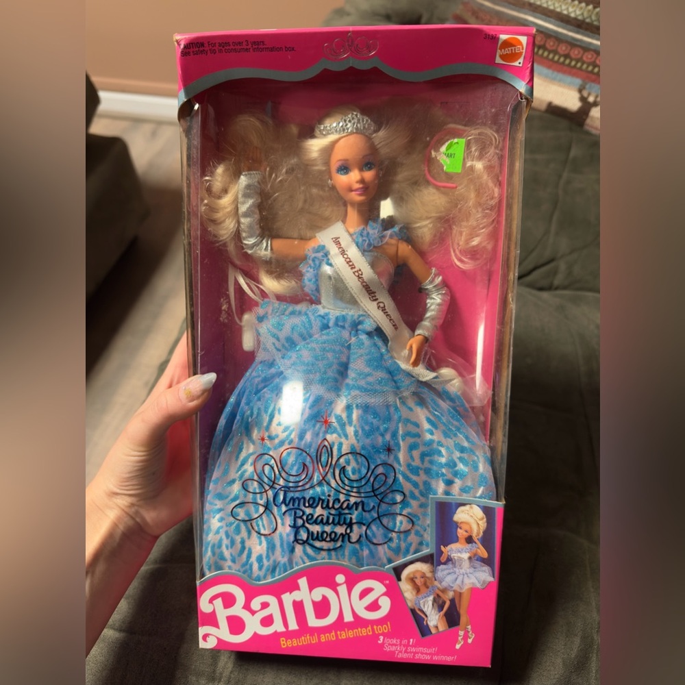 Vintage 1991 American Beauty Queen Mattel Doll Barbie NIB,  3 in 1